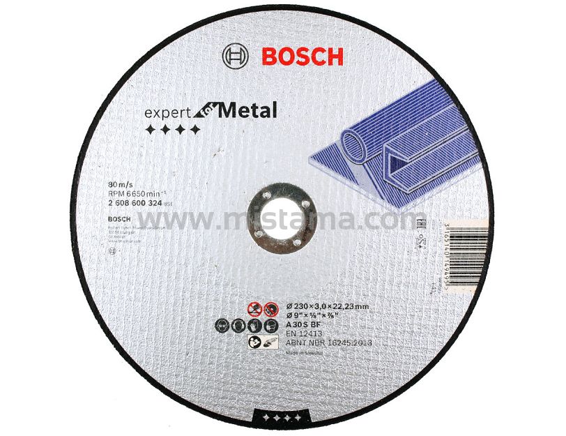 Tarcza korundowa 230/3,0mm BOSCH (do cięcia stali)