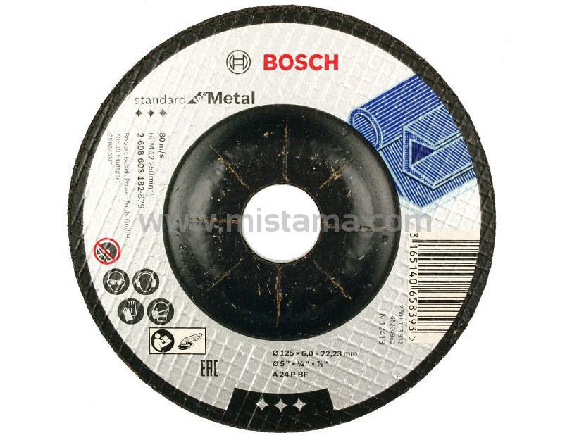 Tarcza korundowa 125/6,0mm BOSCH (do szlifowania stali)