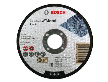 Tarcza korundowa 115/2,5mm BOSCH (do cięcia stali)