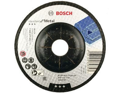 Tarcza korundowa 125/6,0mm BOSCH (do szlifowania stali)