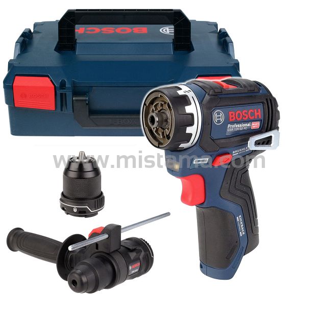 Wkrętarka GSR 12V-32 FC BOSCH L-BOXX (korpus) + 2 uchwyty