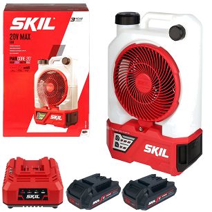 Wentylator z funkcją nawilżania powietrza 20V 3169 SKIL 2x2,0Ah