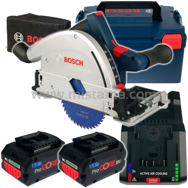 Zagłębiarka GKT 18V-52 GC BOSCH 2x8,0Ah L-BOXX 