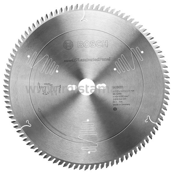 Tarcza pilarska 300/30mm Expert for Laminated Panel BOSCH (96 zębów)