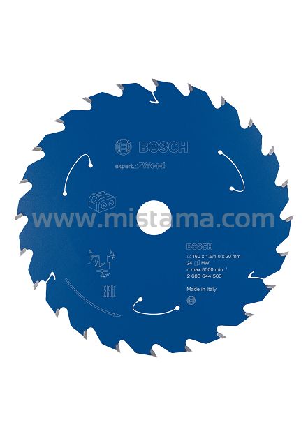 Tarcza pilarska 160/20mm Expert for Wood BOSCH (24 zęby) do pilarek aku
