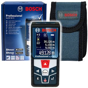 Dalmierz laserowy GLM 50 C BOSCH kolorowy wyświetlacz