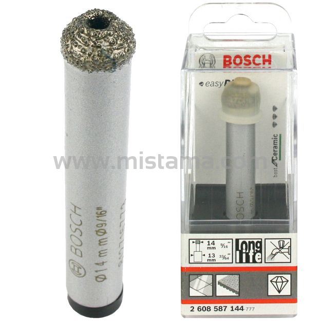 Wiertło diamentowe 14mm (na sucho) BOSCH do twardej ceramiki