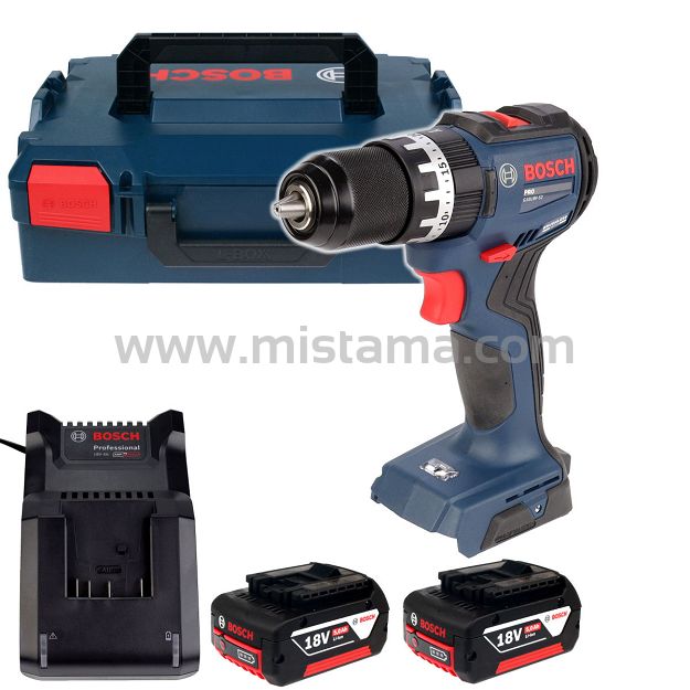 Wkrętarka z udarem 52Nm GSB 18V-52 BOSCH 2x5,0Ah L-BOXX