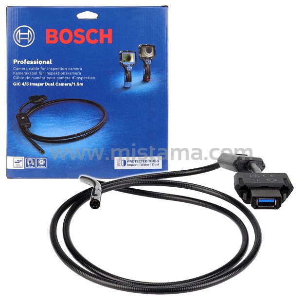 Przewód z podwójną kamerą 8,2mm 1,5m do GIC 12V-4-23 / GIC 12V-5-27 BOSCH