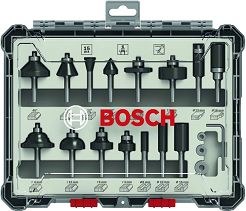 Zestaw 15 frezów mieszanych 6mm BOSCH
