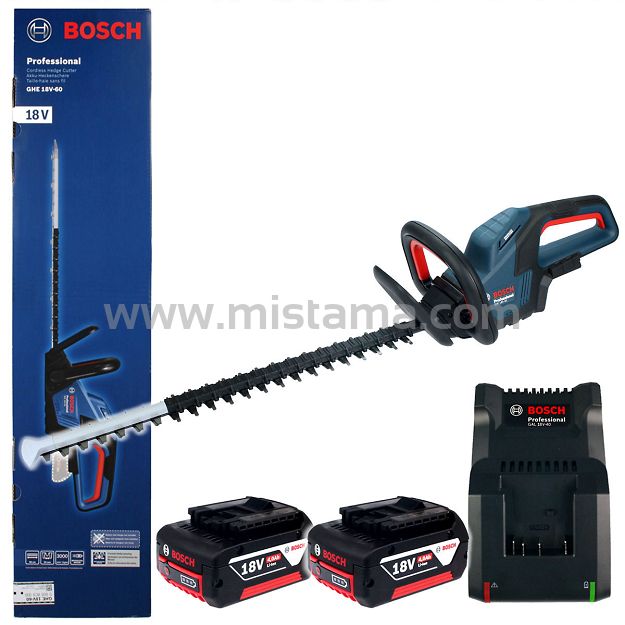 Sekator 18V GHE 18V-60 BOSCH 2x4,0Ah