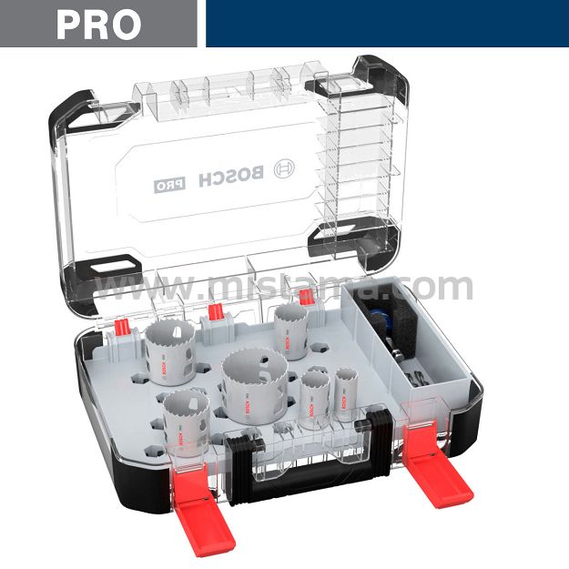 Zestaw 6 otwornic 22-65 mm Multi-Material BOSCH PRO + walizka