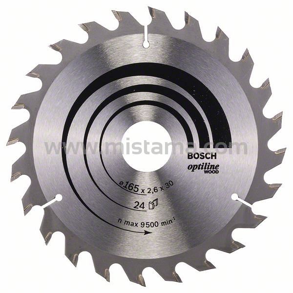 Tarcza pilarska 165/30mm Optiline Wood BOSCH (24 zęby)