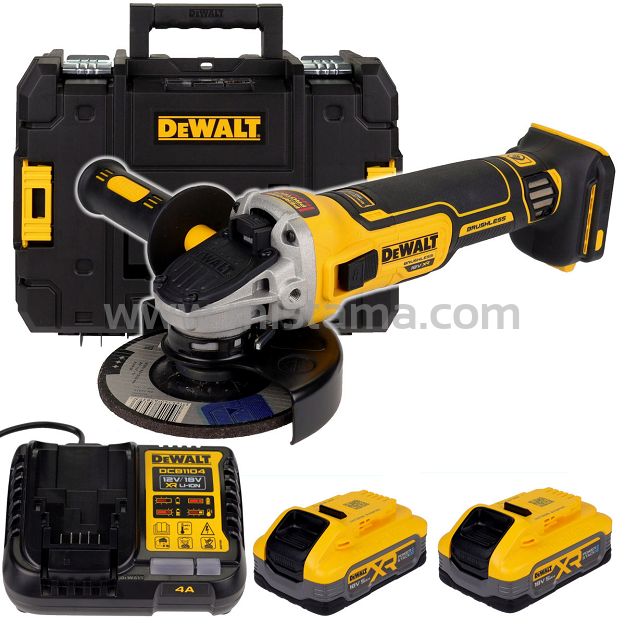 Szlifierka kątowa 18V 125mm DCG405H2T DEWALT 2x5,0Ah + walizka