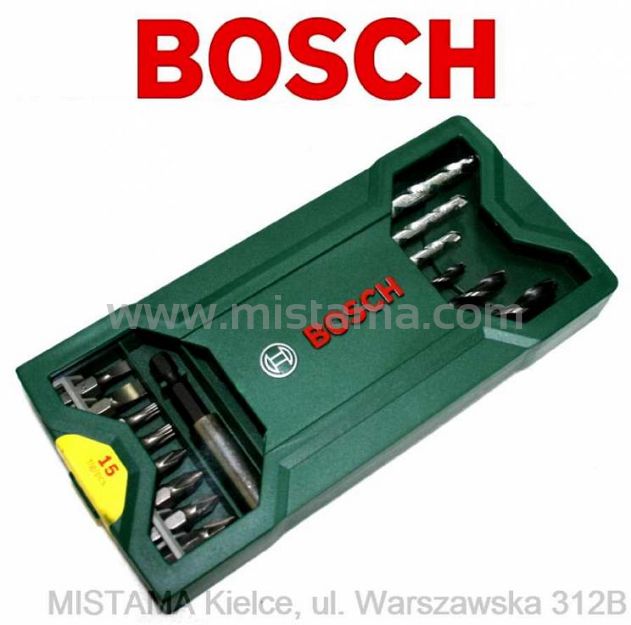 Zestaw X-LINE 15 szt. wierteł i końcówek BOSCH