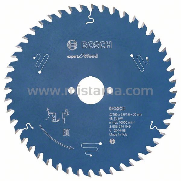 Tarcza pilarska 190/30mm Expert for Wood BOSCH (48 zębów)