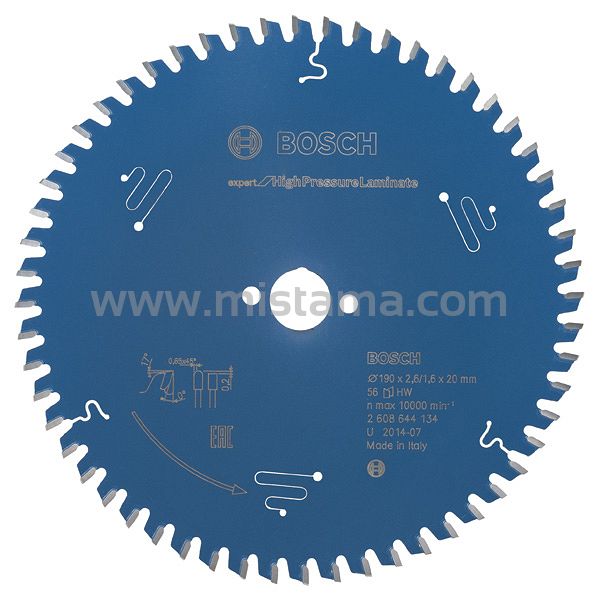 Tarcza pilarska 190/20mm Expert for High Pressure Laminate BOSCH (56 zębów)