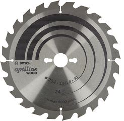 Tarcza pilarska 254/30mm Optiline Wood BOSCH (24 zęby)