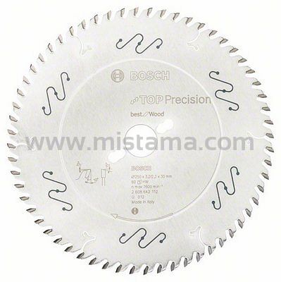 Tarcza pilarska 250/30mm Best for Wood BOSCH (60 zębów)