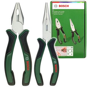 Zestaw 2 narzędzi szczypce kombinerki BOSCH