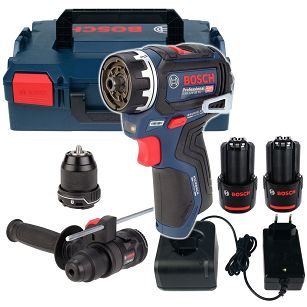 Wkrętarka GSR 12V-32 FC BOSCH 2x2,0Ah L-BOXX + 2 uchwyty