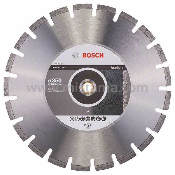 Tarcza diamentowa 350/25,4mm BOSCH (asfalt, beton, cegła)