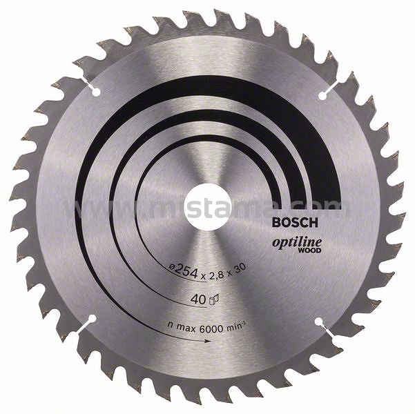 Tarcza pilarska 254/30mm Optiline Wood BOSCH (40 zębów)