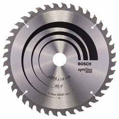 Tarcza pilarska 254/30mm Optiline Wood BOSCH (40 zębów)