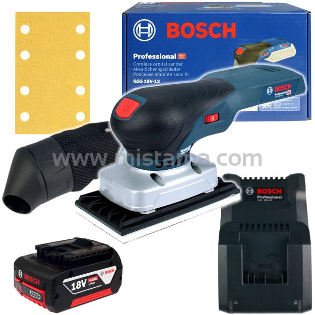 Szlifierka oscylacyjna GSS 18V-13 BOSCH 1x4,0Ah