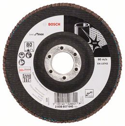 Tarcza listkowa X581 do stali nierdzewnej 125mm GR.80 BOSCH (wypukła)