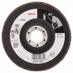 Tarcza listkowa X581 do stali nierdzewnej 125mm GR.80 BOSCH (wypukła)