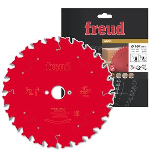 Piła widiowa 160/20 mm, 24 zęby FREUD do drewna, MDF