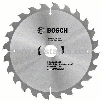 Tarcza pilarska 230/30mm Eco for Wood BOSCH (24 zęby)