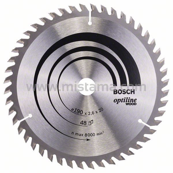 Tarcza pilarska 190/20mm Optiline Wood BOSCH (48 zębów)