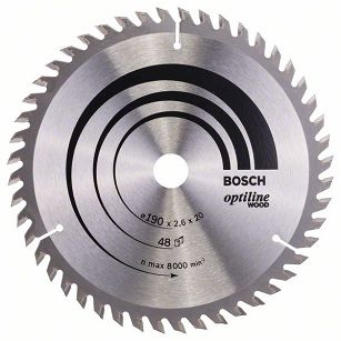 Tarcza pilarska 190/20mm Optiline Wood BOSCH (48 zębów)