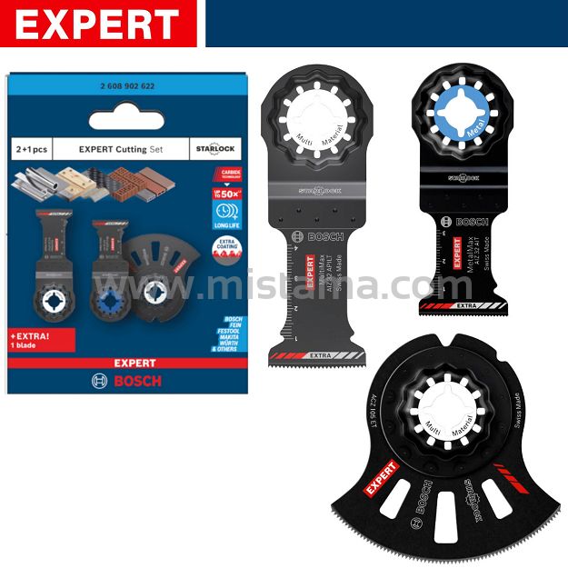 Zestaw 3 brzeszczotów do GOP i PMF BOSCH EXPERT (Starlock)