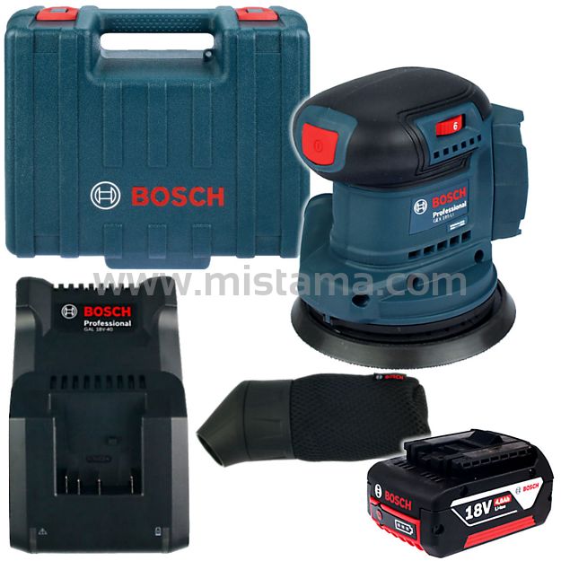 サキページ Szlifierka mimośrodowa GEX 185-LI BOSCH 1x4,0Ah + walizka