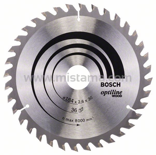 Tarcza pilarska 184/30mm Optiline Wood BOSCH (36 zębów)