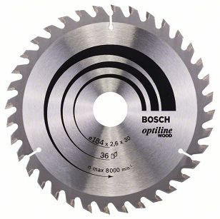 Tarcza pilarska 184/30mm Optiline Wood BOSCH (36 zębów)