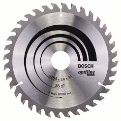 Tarcza pilarska 184/30mm Optiline Wood BOSCH (36 zębów)