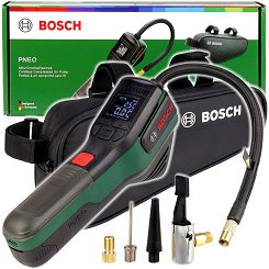 Kompresor pompka akumulatorowa PNEO BOSCH + torba rowerowa