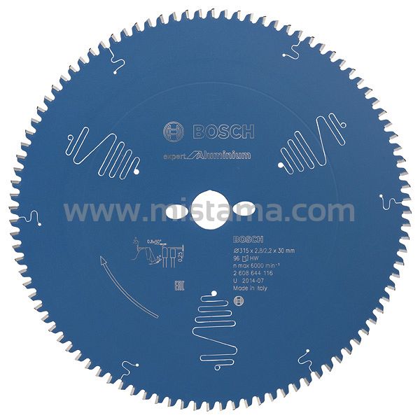 Tarcza pilarska 315/30mm Expert for Aluminium BOSCH (96 zębów)