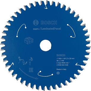 Tarcza pilarska 160/20mm Expert for Laminated Panel BOSCH (48 zębów) do pilarek aku