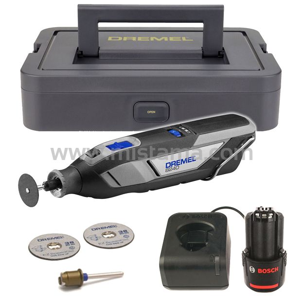 Szlifierka wysokoobrotowa 12V DREMEL 8240 + 1x2,0Ah +  walizka