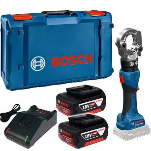 Praska zaciskarka do kabli 300 mm2 60kN GPH 18V-60 BOSCH 2x4,0Ah