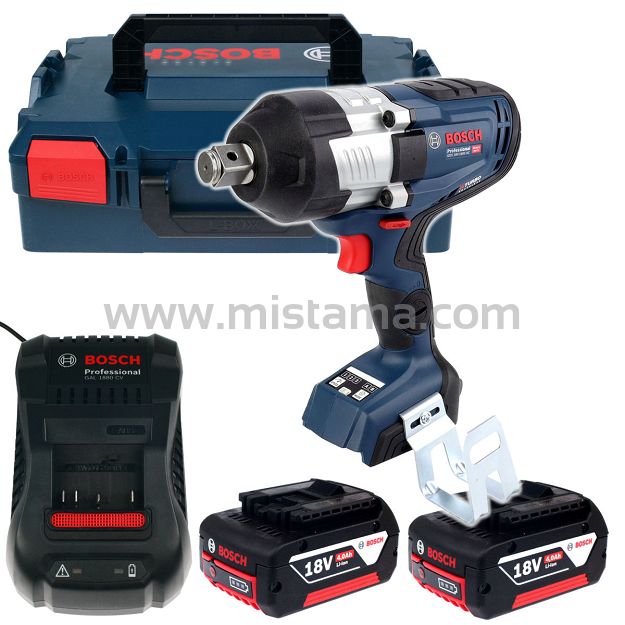 Klucz udarowy 1600 Nm GDS 18V-1600 HC BOSCH BITURBO L-BOXX 2x4,0Ah