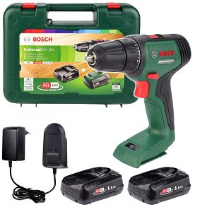 WKRĘTARKA 32Nm UniversalDrill 18V BOSCH 2x1,5Ah + WALIZKA