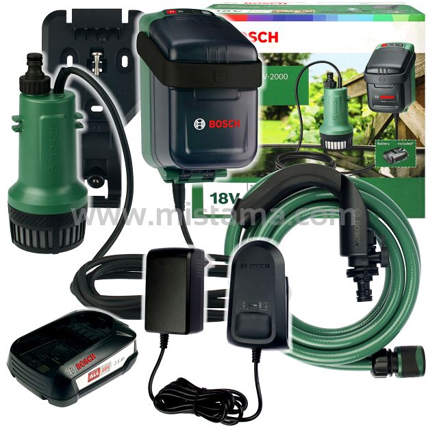 Pompa do wody GARDENPUMP 18V-2000 BOSCH 1x2,5Ah
