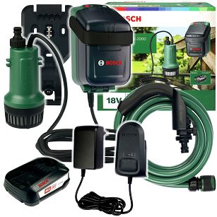 Pompa do wody GARDENPUMP 18V-2000 BOSCH 1x2,5Ah