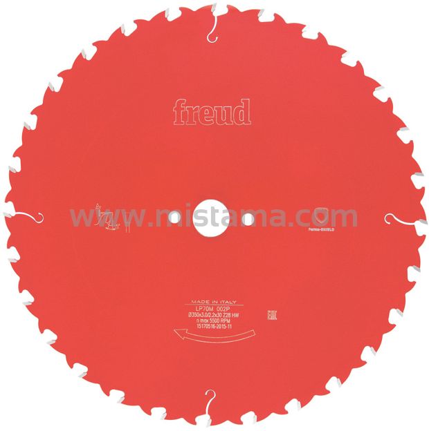 Piła tarcza widiowa 500/30 mm 36 zębów LP70M 010P FREUD do drewna